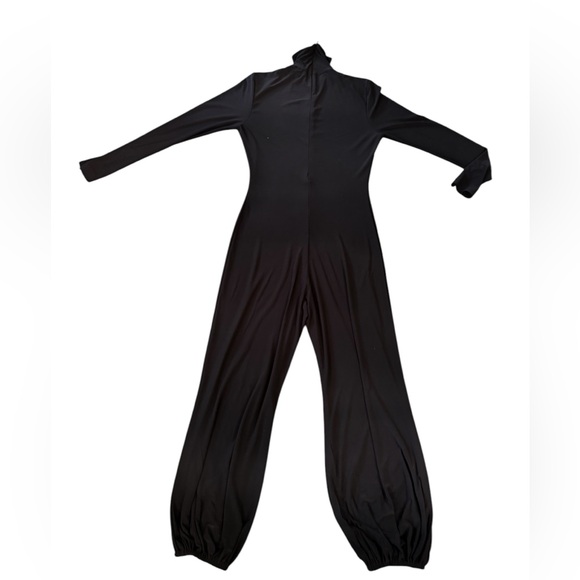 Norma Kamali Turtleneck Jog Jumpsuit in Black sz. M/38 - Picture 1 of 11